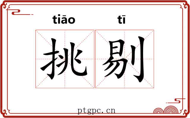 挑剔