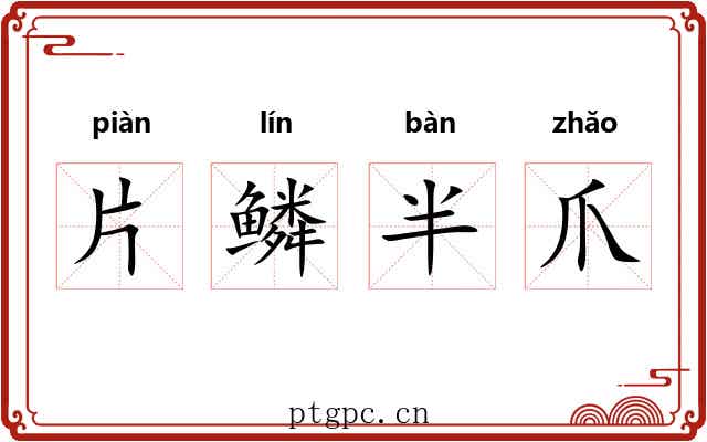 片鳞半爪 片鳞半爪