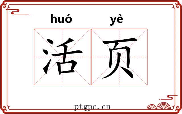 活页