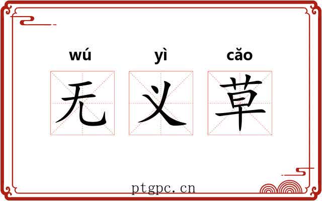 无义草 无义草