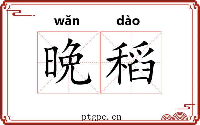晩稻