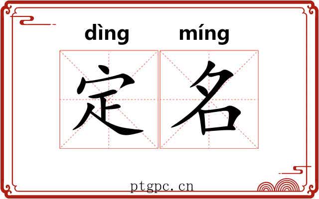 定名