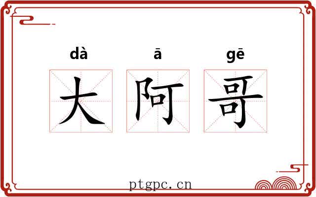 大阿哥 大阿哥