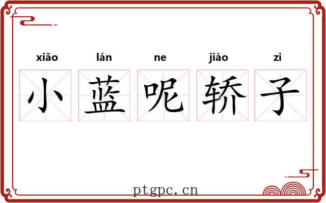 小蓝呢轿子 小蓝呢轿子