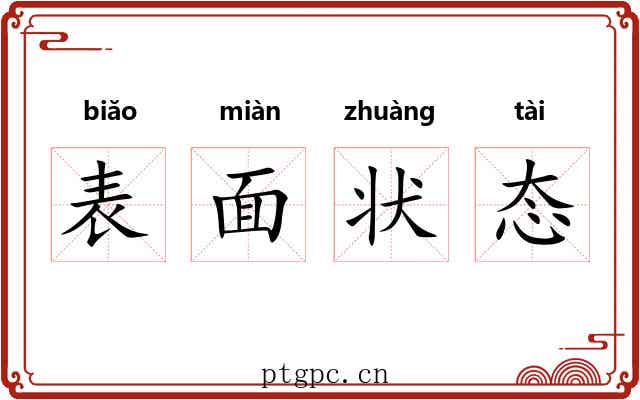 表面状态 表面状态