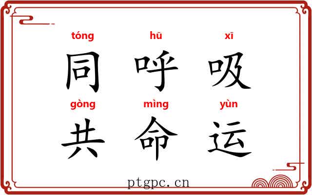 同呼吸,共命运 同呼吸,共命运