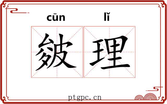 皴理