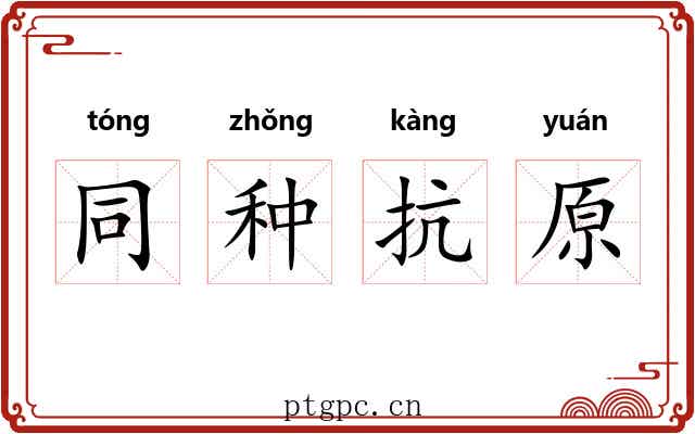 同种抗原