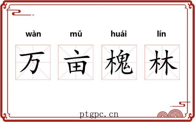万亩槐林