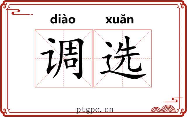 调选 调选