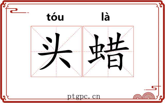 头蜡 头蜡