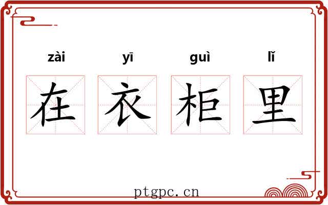 在衣柜里 在衣柜里