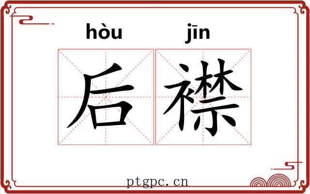 后襟 后襟