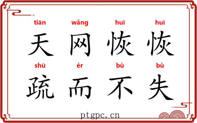 天网恢恢，疏而不失