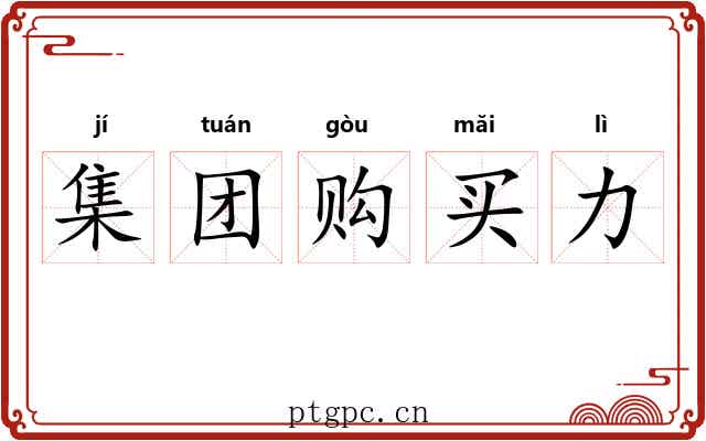 集团购买力 集团购买力