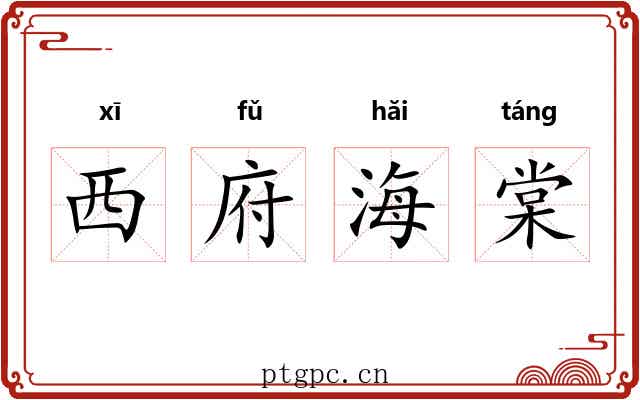 西府海棠 西府海棠