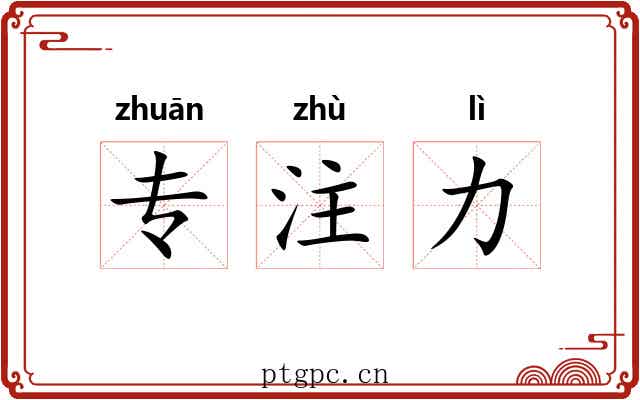 专注力 专注力