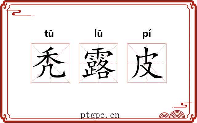 秃露皮 秃露皮