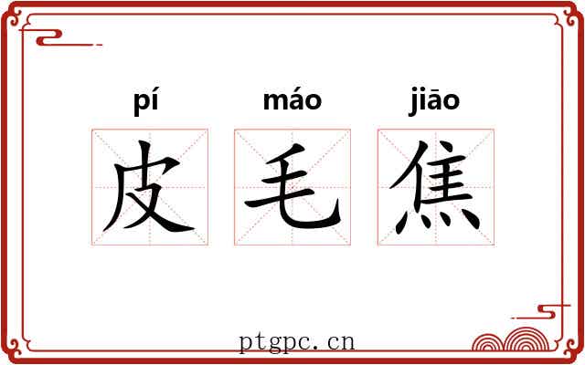皮毛焦 皮毛焦