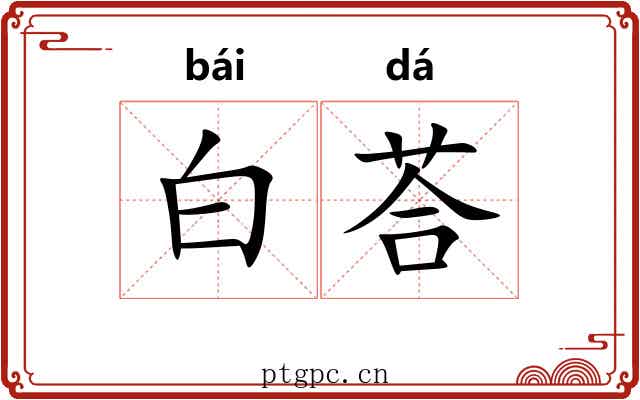 白荅 白荅