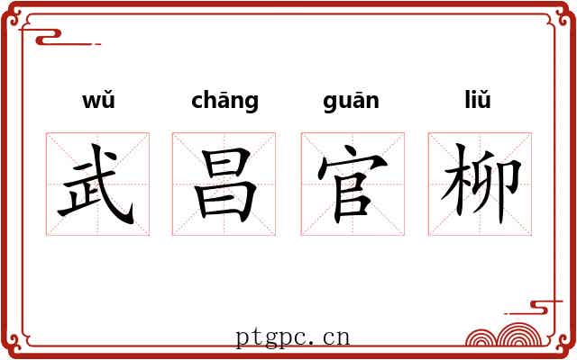武昌官柳 武昌官柳