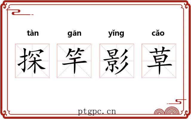 探竿影草