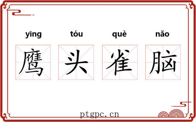 鹰头雀脑 鹰头雀脑