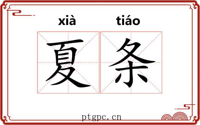 夏条 夏条