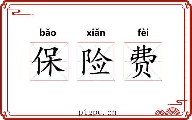 保险费 保险费
