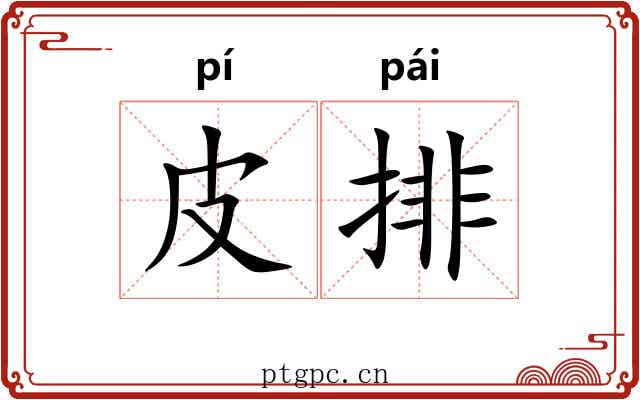 皮排 皮排