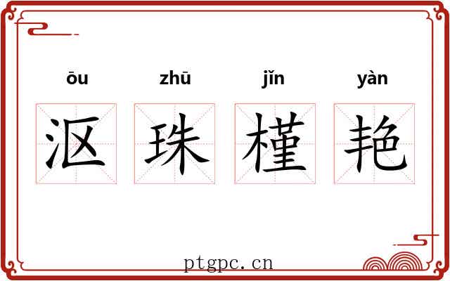 沤珠槿艳