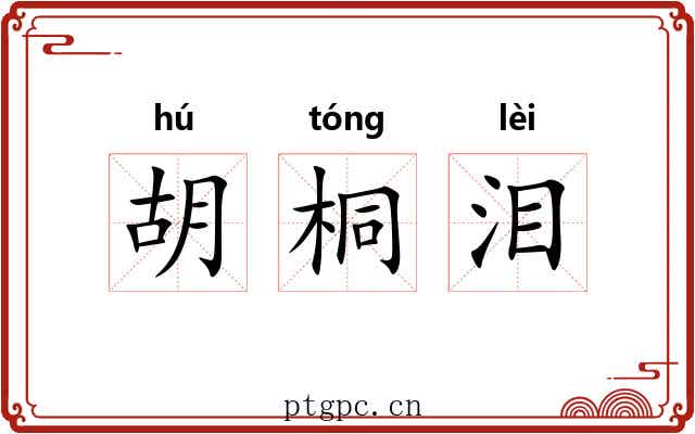 胡桐泪