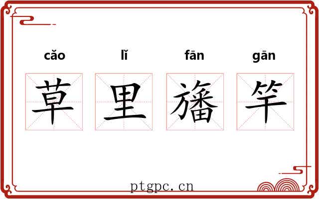 草里旛竿 草里旛竿