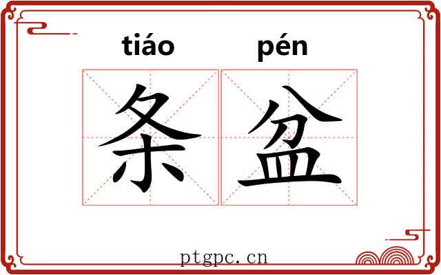条盆