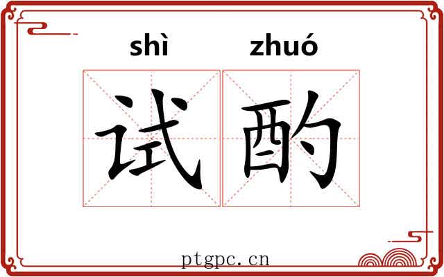 试酌