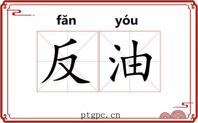 反油 反油