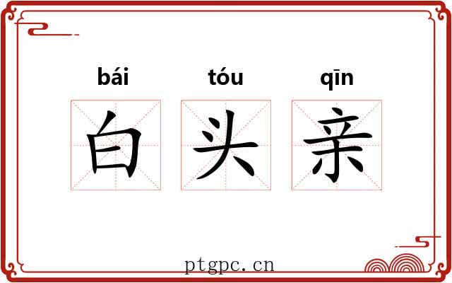 白头亲 白头亲