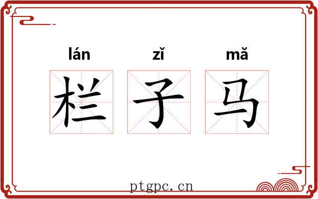 栏子马 栏子马