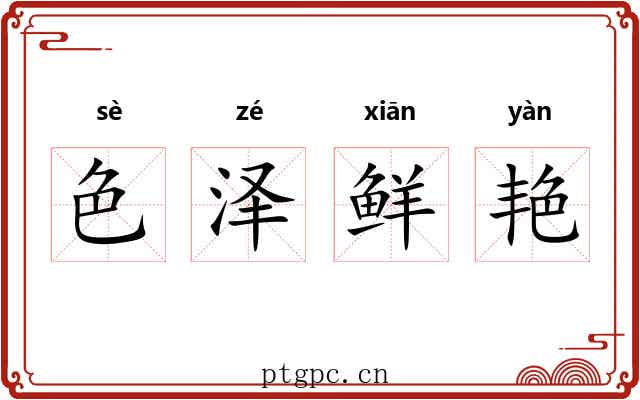 色泽鲜艳 色泽鲜艳
