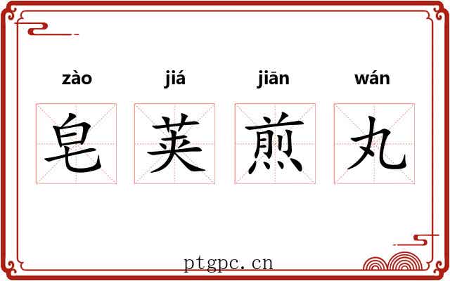 皂荚煎丸 皂荚煎丸