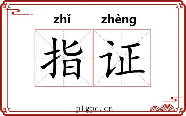 指证 指证