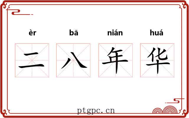 二八年华 二八年华