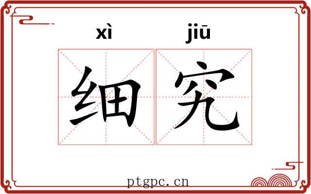 细究