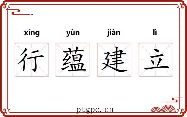 行蕴建立 行蕴建立