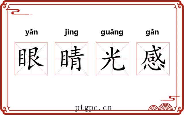 眼睛光感