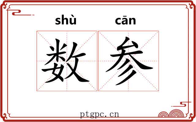 数参 数参