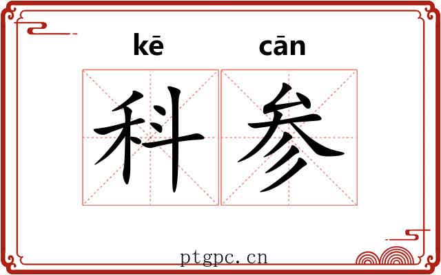 科参 科参