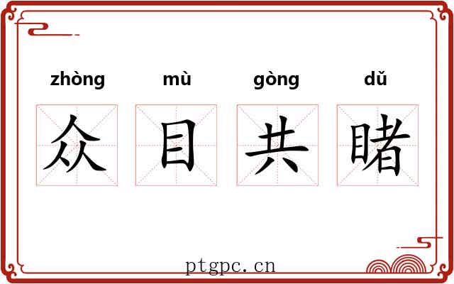 众目共睹 众目共睹