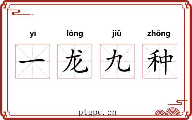 一龙九种 一龙九种