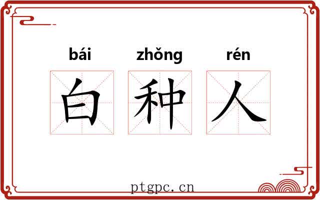 白种人